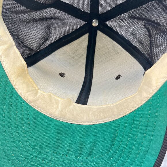 Burwick Oilfield Services 80s Snapback Hat Brown Baseball Cap Distressed Vtg - Picture 9 of 11